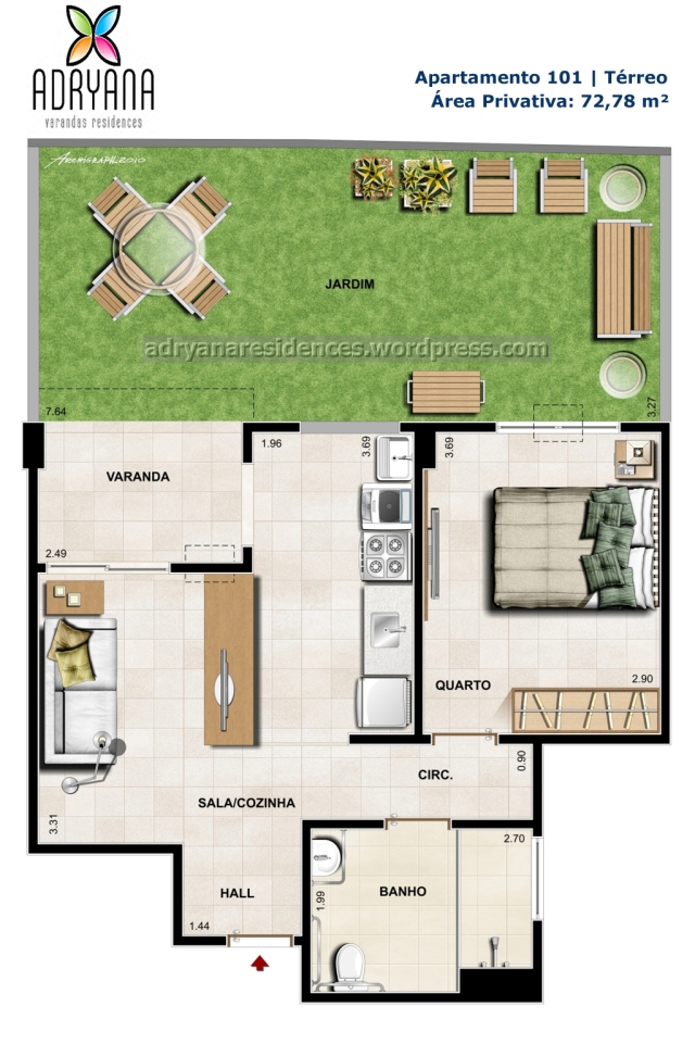 Adryana Varandas Residences | Apartamento Portadores de Necessidades Especiais
